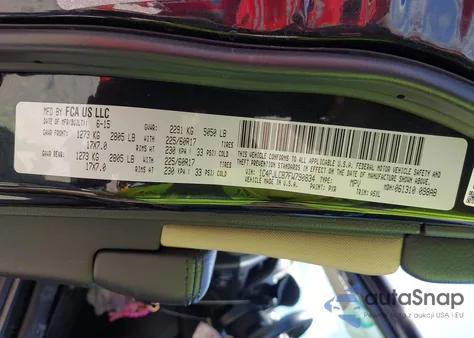 2015 Jeep Cherokee Latitude z USA, uszkodzony, nr VIN 1C4PJLCB7FW790834